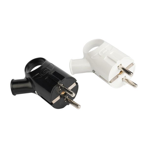 Вилка с кольцом с заземл. бел. 16А 250В EKF AVK16-10