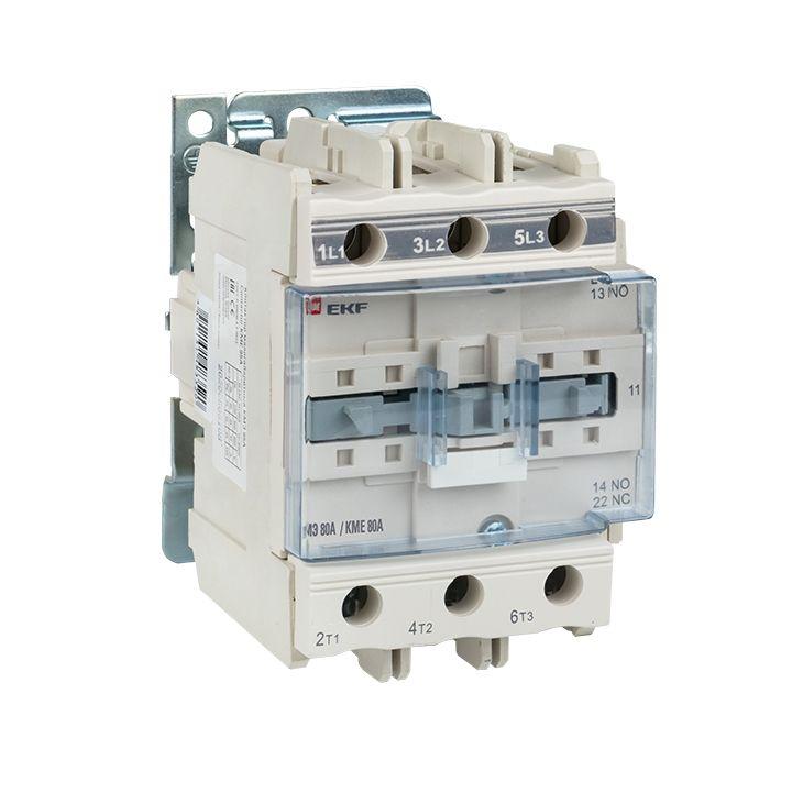 Контактор КМЭ 80А 220В NO+NC EKF ctr-s-80-220