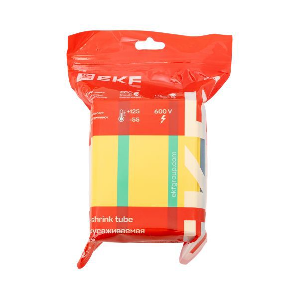 Набор трубок термоусадочных ТУТ нг тонкостен. 50/25 (7 цветов по 3шт 100мм) EKF tut-n-50
