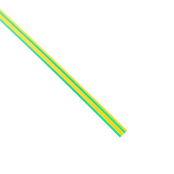 Трубка термоусадочная ТУТ нг 8/4 желт./зел. (уп.100м) EKF tut-8-yg