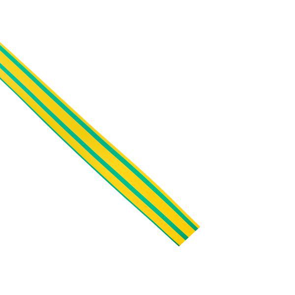 Трубка термоусадочная ТУТ нг 12/6 желт./зел. (уп.100м) EKF tut-12-yg