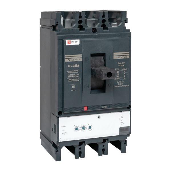 Выключатель автоматический 3п 400/225А 45кА ВА-99C Compact NS PROxima EKF mccb99C-400-225