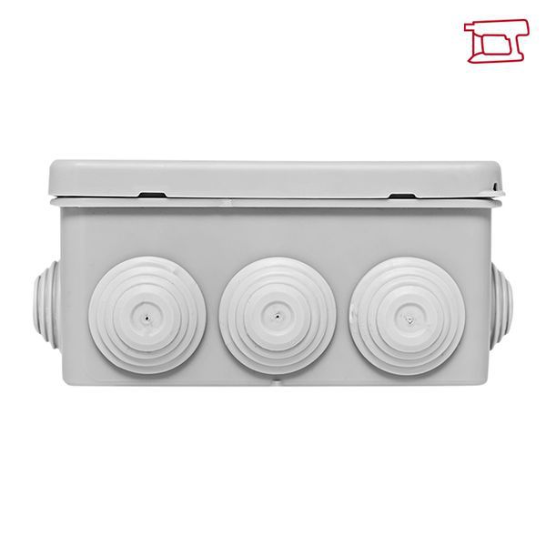 Коробка распаячная КМР-030-014 наружная с крышкой 100х100х55 АБС 8 мембранных вводов IP54 EKF plc-kmr-030-014