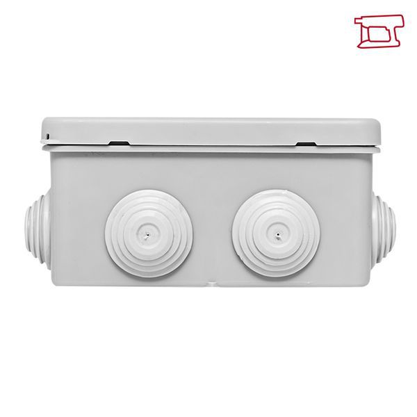 Коробка распаячная КМР-030-014 наружная с крышкой 100х100х55 АБС 8 мембранных вводов IP54 EKF plc-kmr-030-014