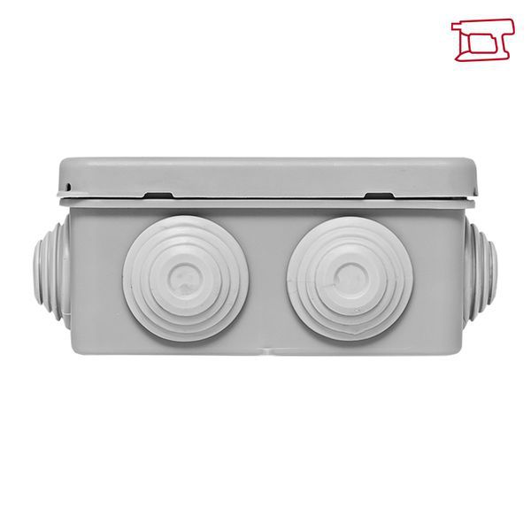 Коробка распаячная КМР-030-031 наружная с крышкой 80х80х50 АБС 7 мембранных вводов IP54 EKF plc-kmr-030-031