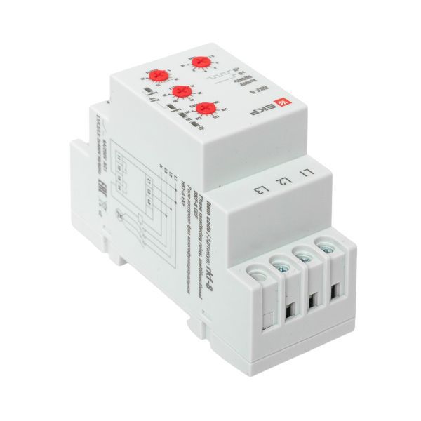 Реле контроля фаз РКФ-8 многофукц. EKF rkf-8