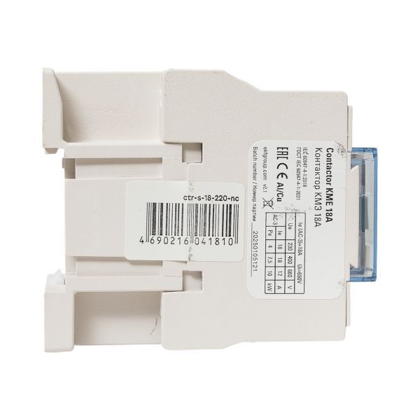 Контактор КМЭ 18А 220В 1NC EKF ctr-s-18-220-nc