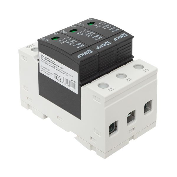 Ограничитель перенапряжения имп. ОПВ-D/3п In 5кА 230В EKF opv-d3