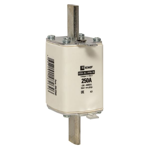 Вставка плавкая ППН-35 250/250А габарит 1 EKF fus-35/250 Вставка плавкая ППН-35 250/250А габарит 1 EKF fus-35/250