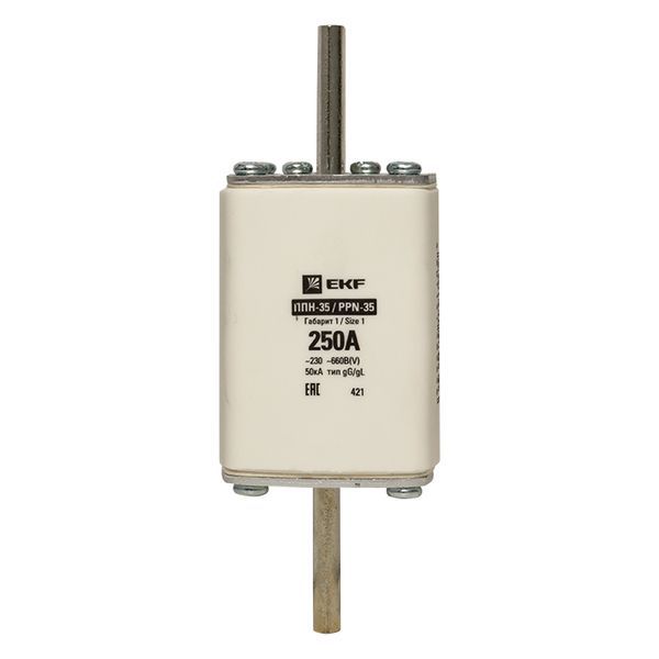 Вставка плавкая ППН-35 250/250А габарит 1 EKF fus-35/250