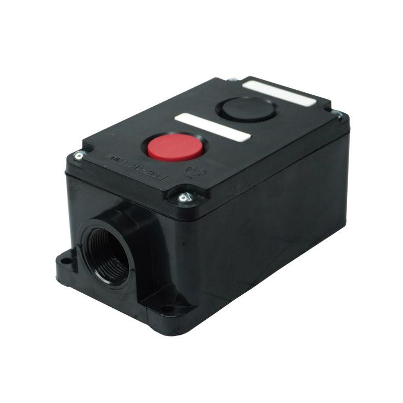 Пост управления ПКЕ 212-2 У3 10А 660В 2 элемента черн. и красн. цилиндр накладной IP40