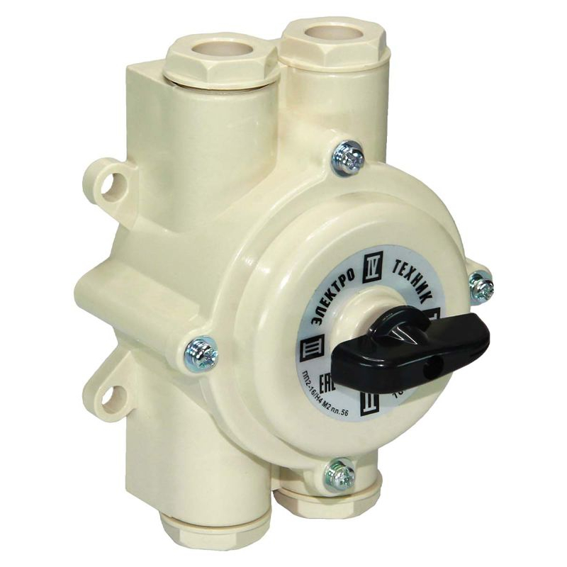 Переключатель пакетный ПП 2-16/Н4 М2 пл. 56 16А; пластмассовый корпус; IP56 Электротехник ET008596