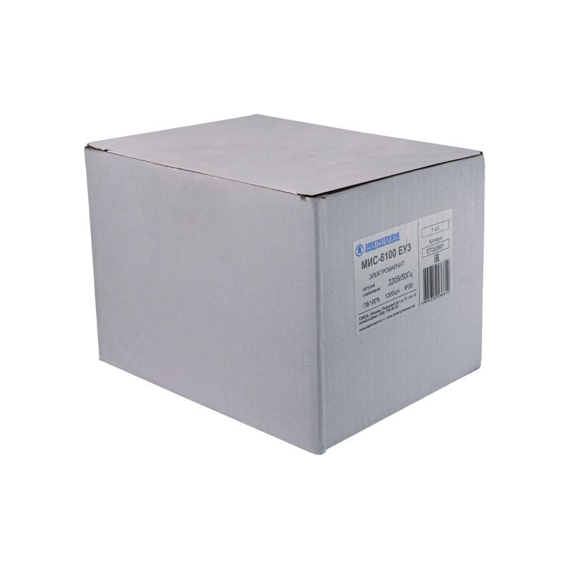 Электромагнит МИС 6100 220В ПВ-100% IP20 с жесткими выводами Электротехник ET053661