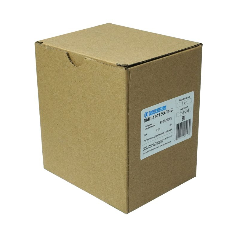 Пускатель магнитный ПМЛ-1501 380В/50Гц 2р 10А реверсивный без реле IP20 Электротехник ET515395