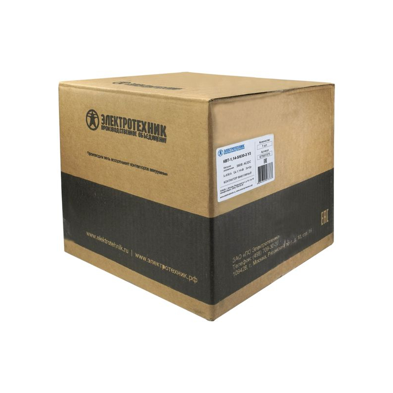 Контактор вакуумный КВТ-1.14 380В 630А Электротехник ET557373