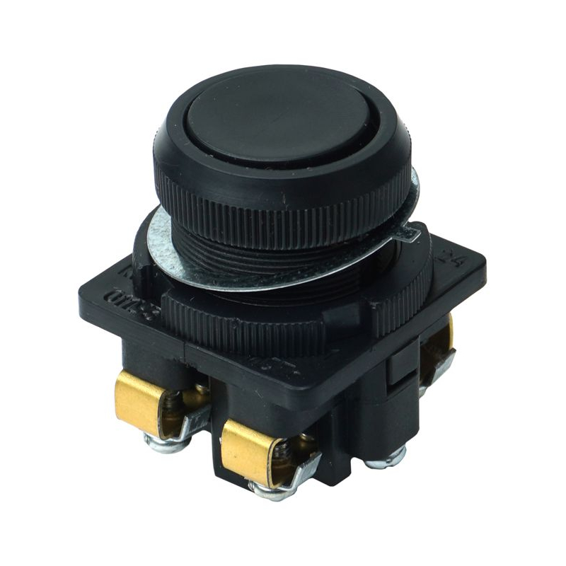 Кнопка КЕ-011/1 2з цилиндр 10А 660В IP40 черн. Электротехник ET507206