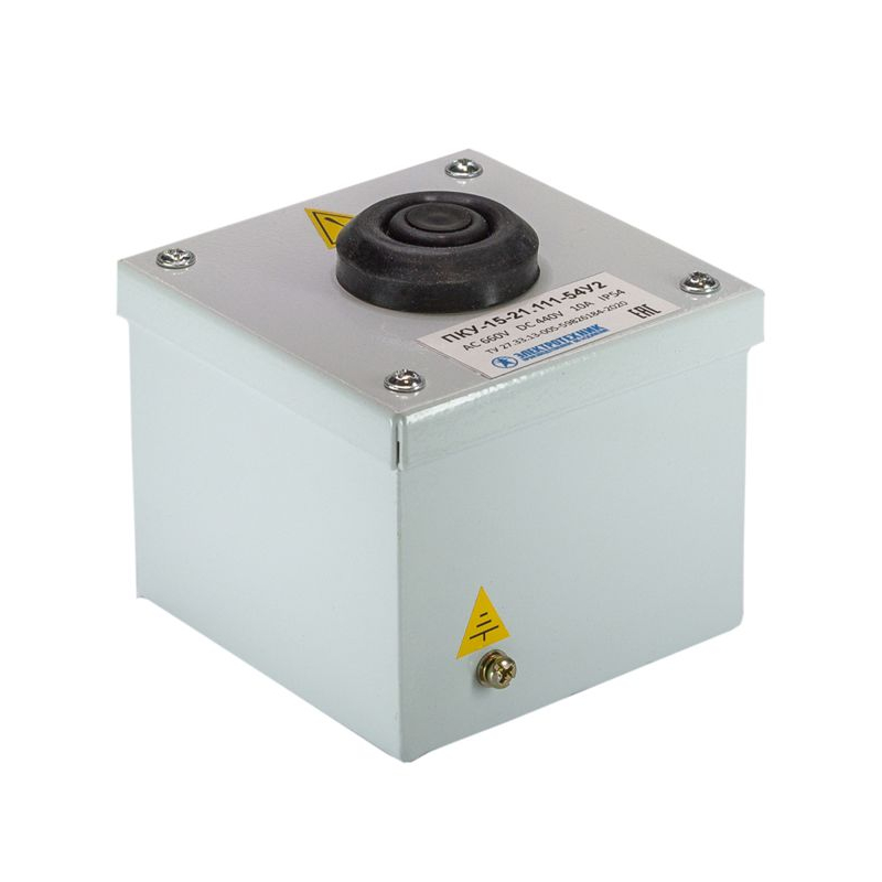 Пост кнопочный ПКУ 15-21.111 54 У2 (КЕ081/2 (1з+1р) черн. + PG-13.5) Электротехник ET008510