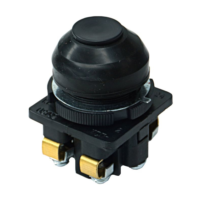 Выключатель кнопочный КЕ-081 У2 исп.2 1з+1р цилиндр IP54 10А 660В черн. Электротехник ET502364