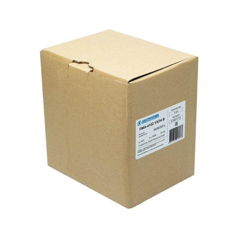Пускатель электромагнитный ПМА-4102 380В/50Гц 2з+2р 63А нереверс. без реле IP00 УХЛ4 В Электротехник ET001713