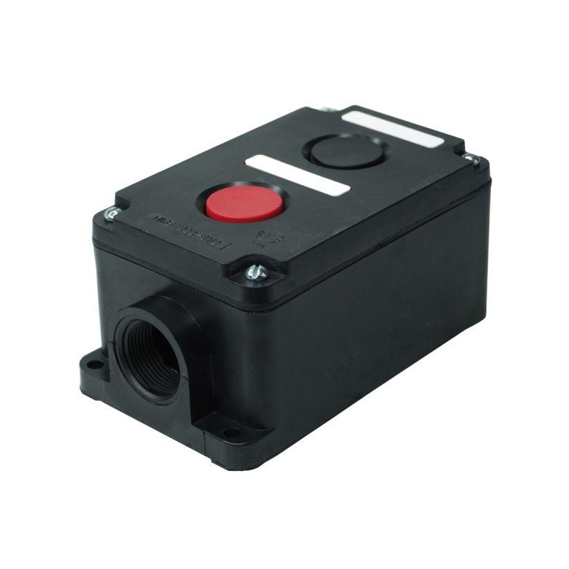 Пост кнопочный ПКЕ 222-2 У2 10А 660В 2 элемента черн. и красн. цилиндр накладной IP54 пост управления Электротехник ET519076