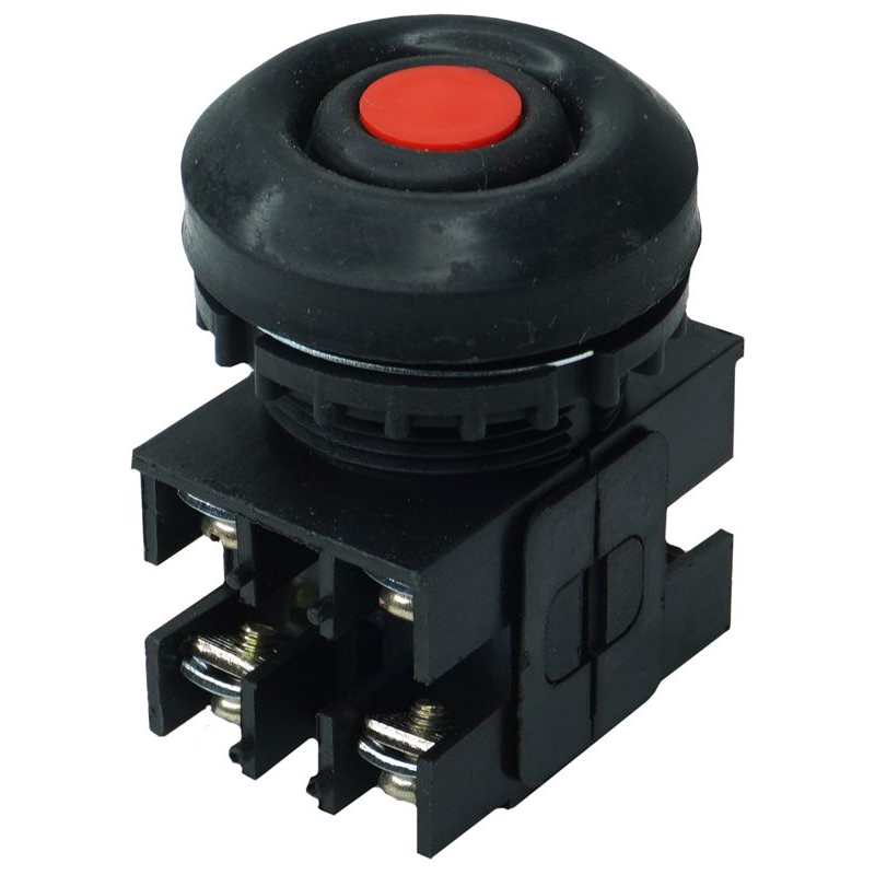 Выключатель кнопочный ВК30-10-22110-54 У2 2з+2р цилиндр 10А 660В IP54 красн. Электротехник ET052783