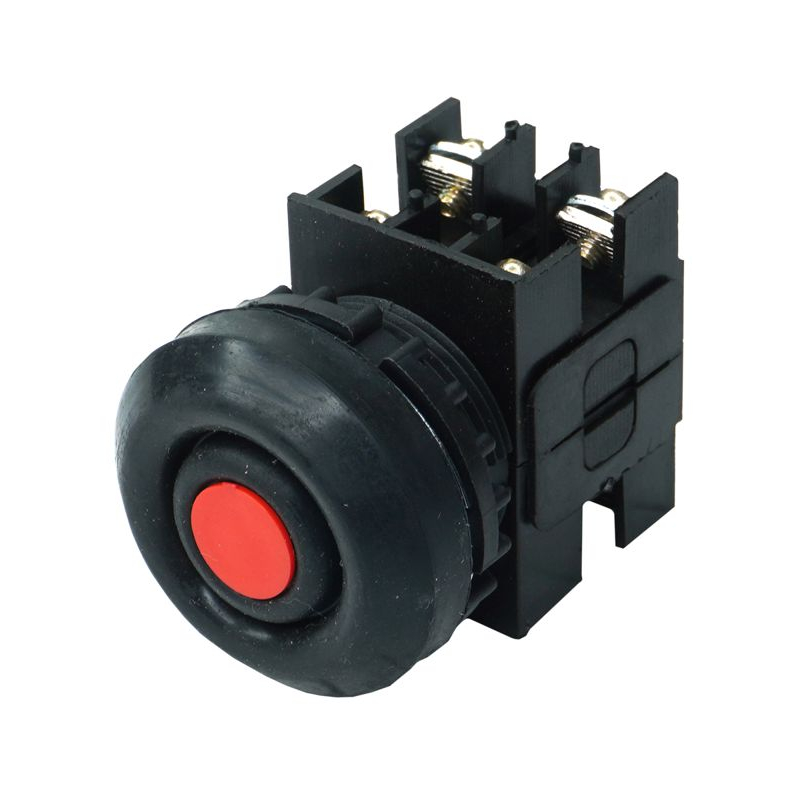 Выключатель кнопочный ВК30-10-22110-54 У2 2з+2р цилиндр 10А 660В IP54 красн. Электротехник ET052783