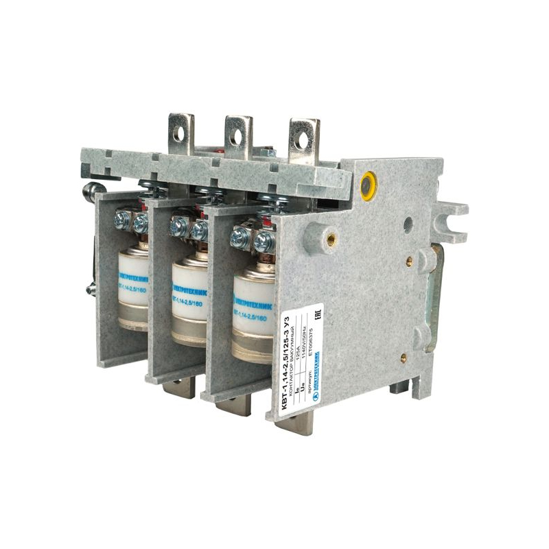Контактор вакуумный КВТ-1.14-2.5/125 У3 380В 2з+2р нереверсивный без реле Электротехник ET006375