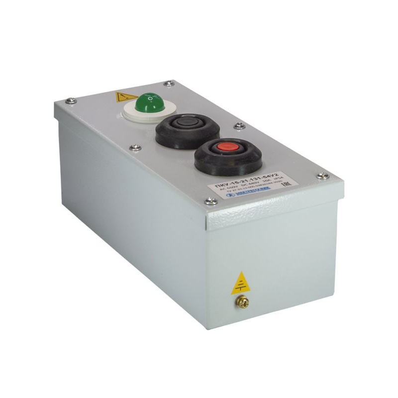 Пост кнопочный ПКУ 15-21.131-54 У2 (1хСКЛ11 зел. 220В+1хКЕ081/2 (1з+1р) черн.+1хКЕ081/2 (1з+1р) красн.+PG-19) пост управления Электротехник ET008512