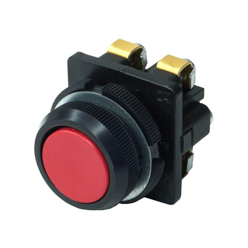 Выключатель кнопочный КЕ-011 У3 исп.2 1з+1р цилиндр IP40 10А 660В красн. Электротехник ET502423