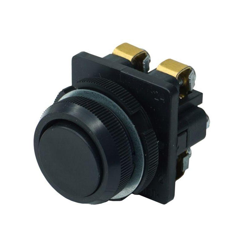 Выключатель кнопочный КЕ-011 У3 исп.2 1з+1р цилиндр IP40 10А 660В черн. Электротехник ET502424