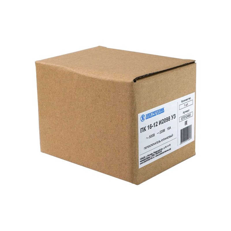 Переключатель универсальный 16А IP20 ПК16-12И-2098У3 Электротехник ET512482