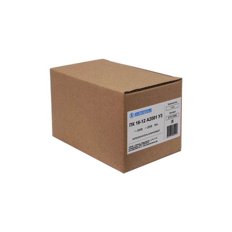 Переключатель универсальный 16А IP20 ПК16-12А-2001У3 Электротехник ET512569