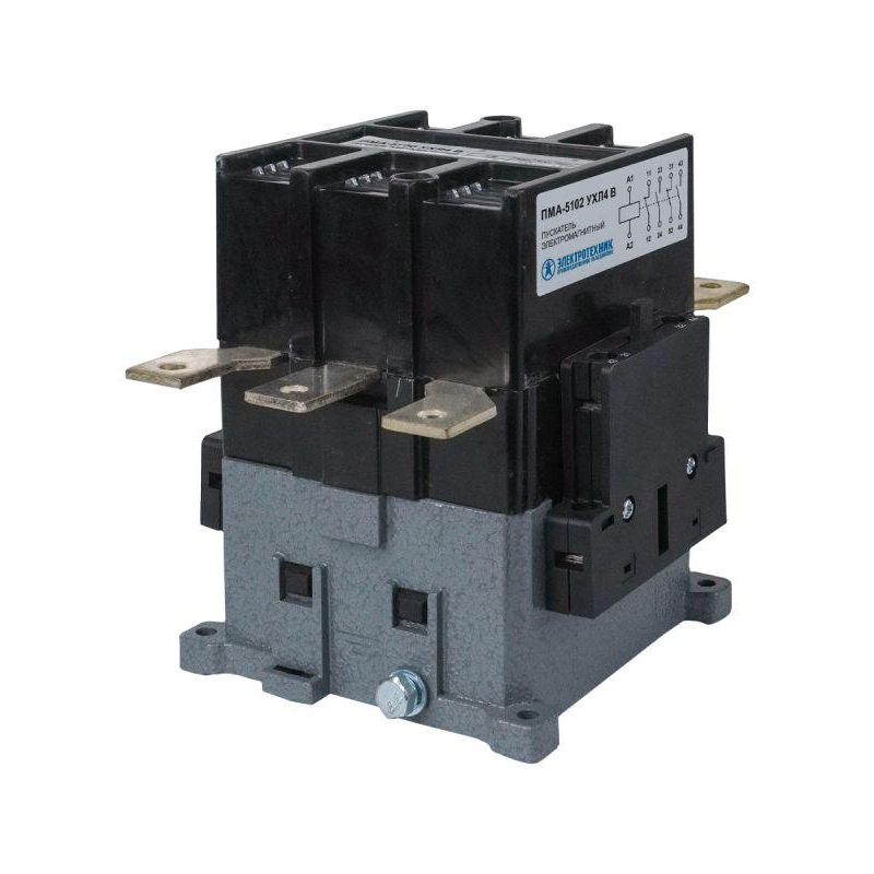Пускатель электромагнитный ПМА-5102 УХЛ4 В 220В 2з+2р 100А нереверсив. без реле IP00 Электротехник ET010910