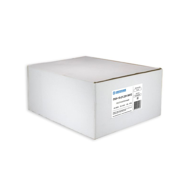 Пост кнопочный ПКУ 15-21.231-54 У2 (4хКЕ081/2 (1з+1р) черн. + 2хКЕ081/2 (1з+1р) красн. + PG-36) пост управления Электротехник ET054503