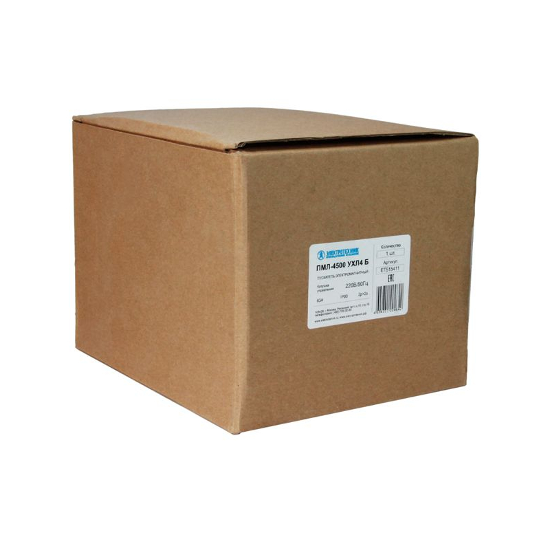 Пускатель магнитный ПМЛ-4500 УХЛ4 Б 220В/50Гц 2р+2з 63А реверсивный без реле IP20 Электротехник ET515411