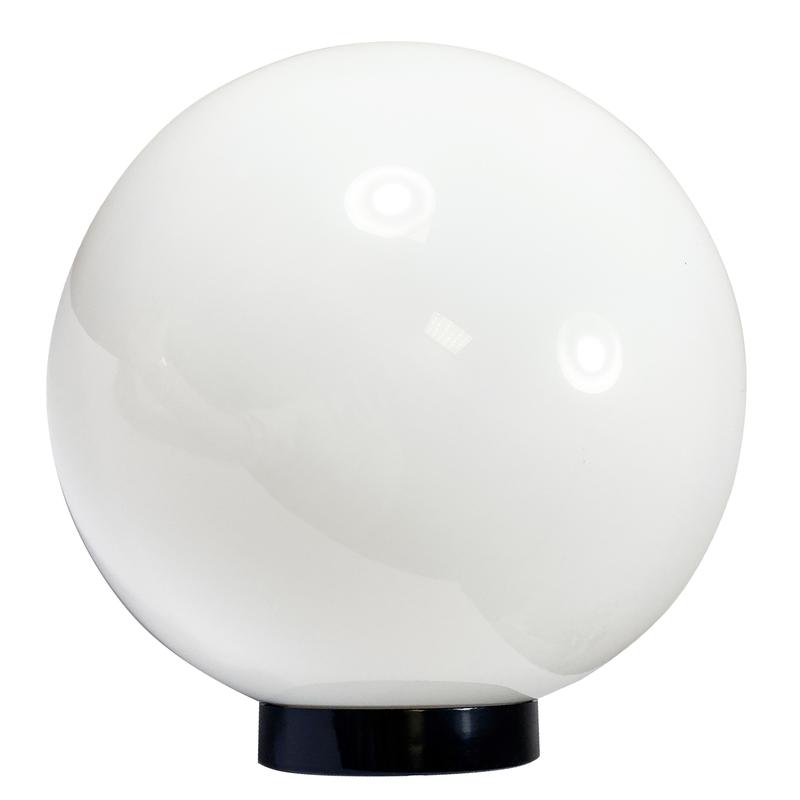 Светильник НТУ 06-100-01 "Шар" 100Вт E27 IP55 d400 Б опал ПММА /корпус плоск. черн. (инд. упак.) Элетех 1030480231