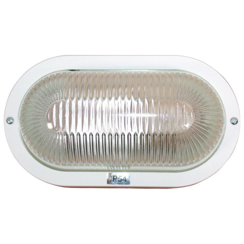 Светильник "Банник" 1401 овал малый НПП 03-60-021 IP54 бел. пласт. Элетех 1005500883