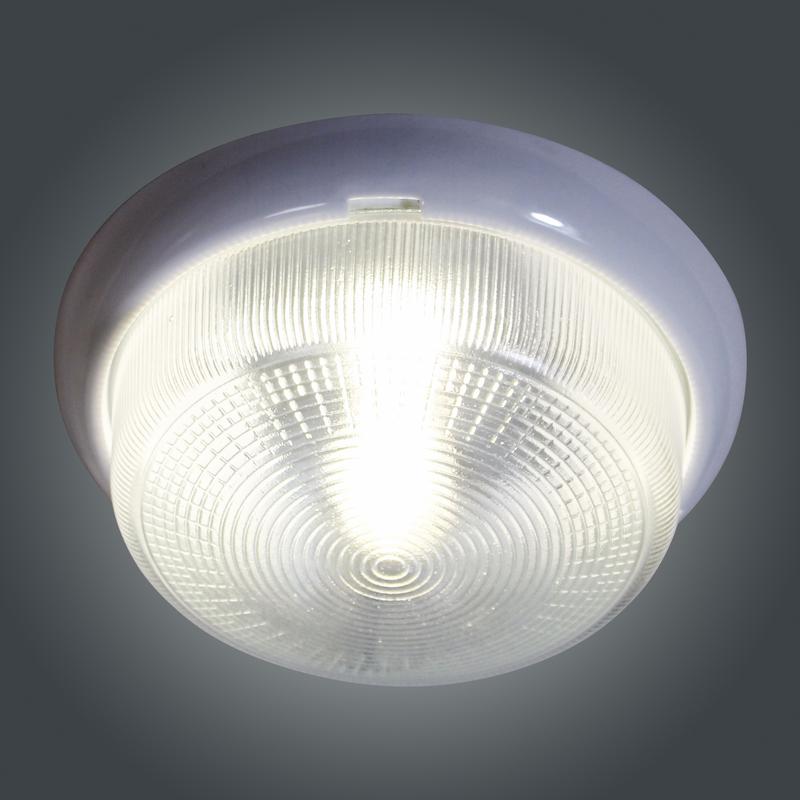 Светильник НБО 23-100-001 "Раунд" d240 1х100Вт E27 IP44 корпус бел. Элетех 1005500569