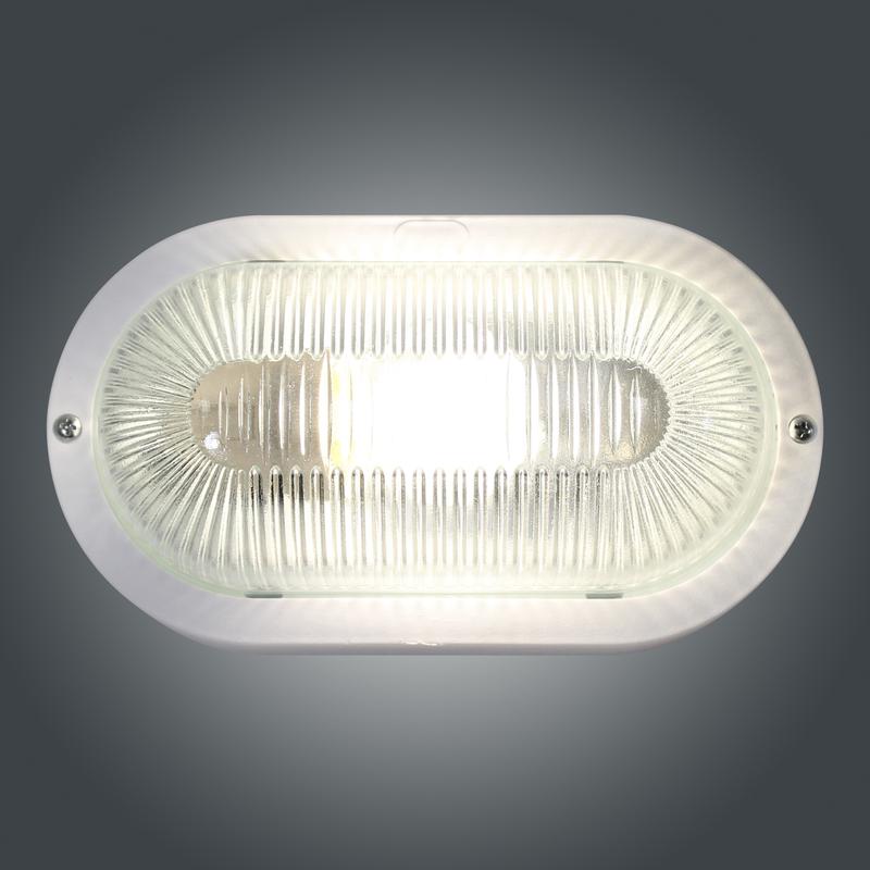 Светильник НБО 23-60-005 "Фарпласт" овал 1х60Вт E27 IP44 корпус бел. Элетех 1005500599