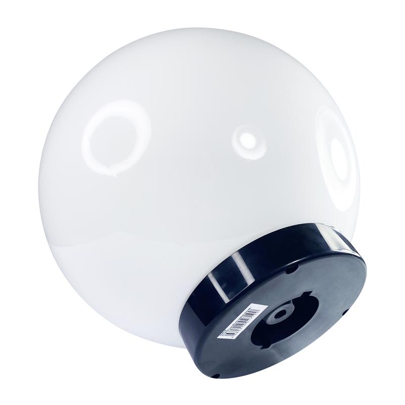 Светильник НТУ 06-75-01 "Шар" 75Вт E27 IP55 d300 Б опал ПММА /корпус плоск. черн. (инд. упак.) Элетех 1030480148