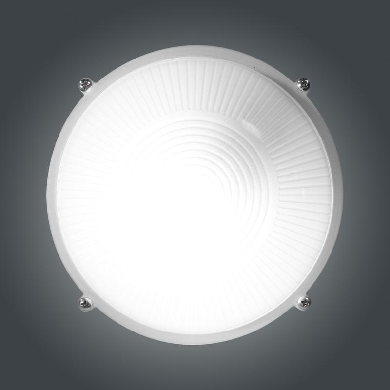 Светильник НПП 03-60-013 "Банник" 1301 круг малый 1х60Вт E27 IP65 корпус бел. Элетех 1005500934