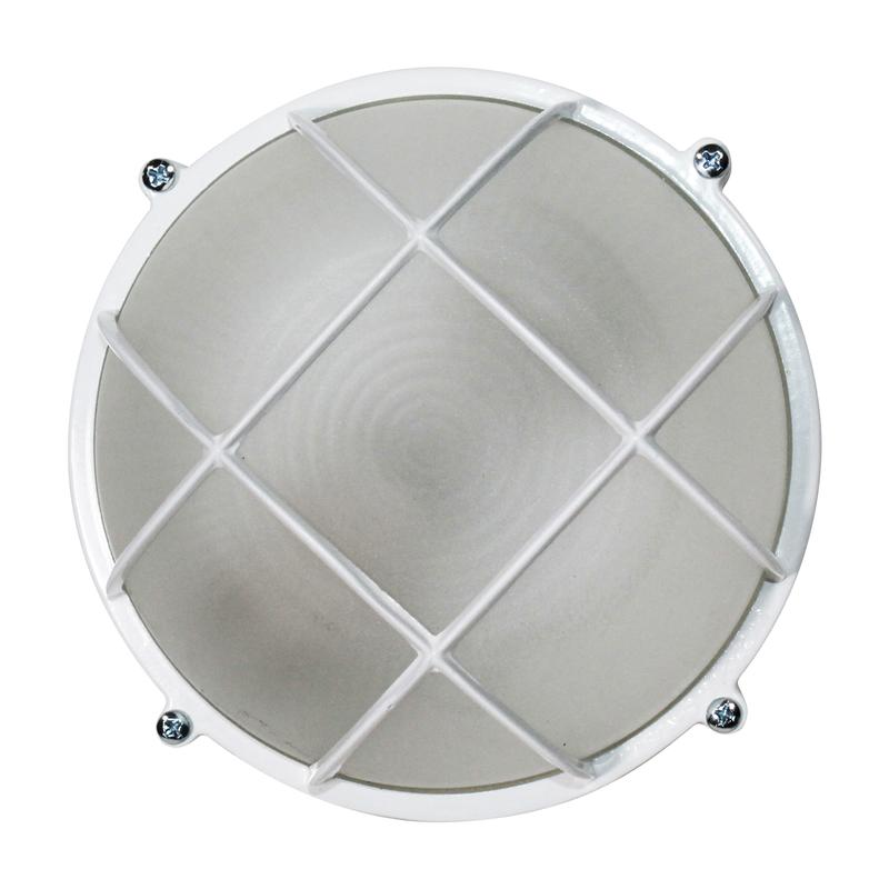 Светильник НПП 03-60-014 "Банник" 1302 круг малый 1х60Вт E27 IP65 корпус с решеткой бел. Элетех 1005500936