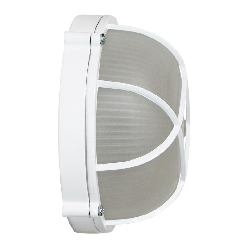 Светильник НПП 03-60-014 "Банник" 1302 круг малый 1х60Вт E27 IP65 корпус с решеткой бел. Элетех 1005500936