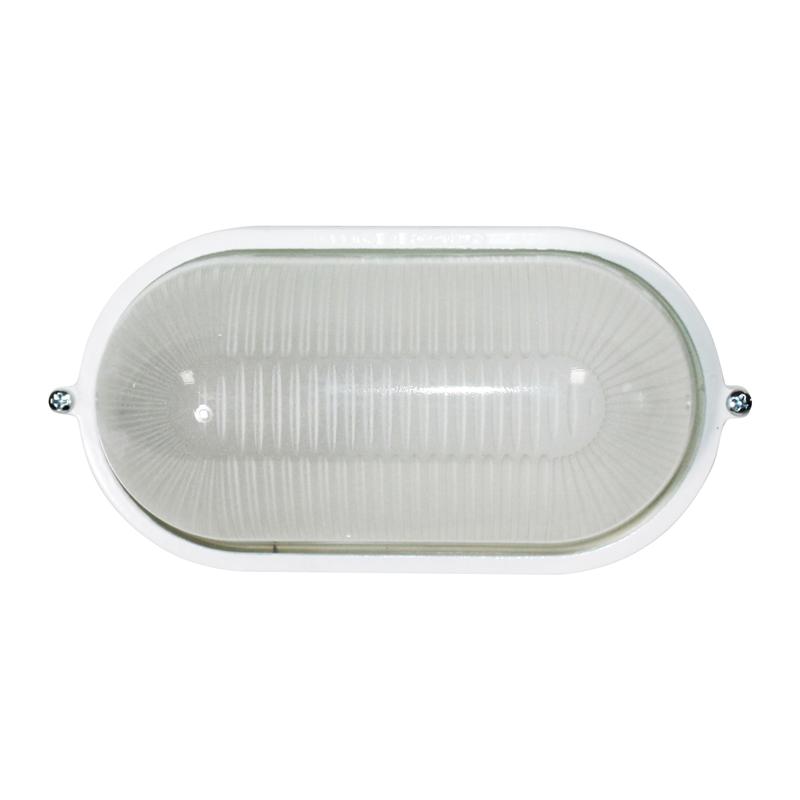 Светильник НПП 03-60-021 "Банник" 1401 овал малый 1х60Вт E27 IP65 корпус бел. Элетех 1005500938