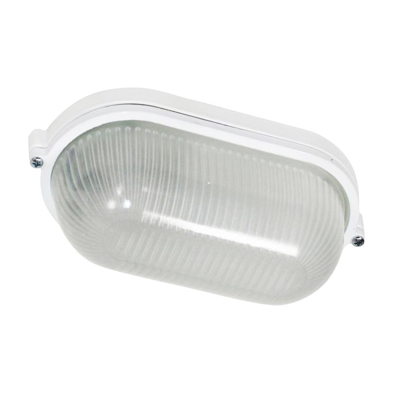 Светильник НПП 03-60-021 "Банник" 1401 овал малый 1х60Вт E27 IP65 корпус бел. Элетех 1005500938