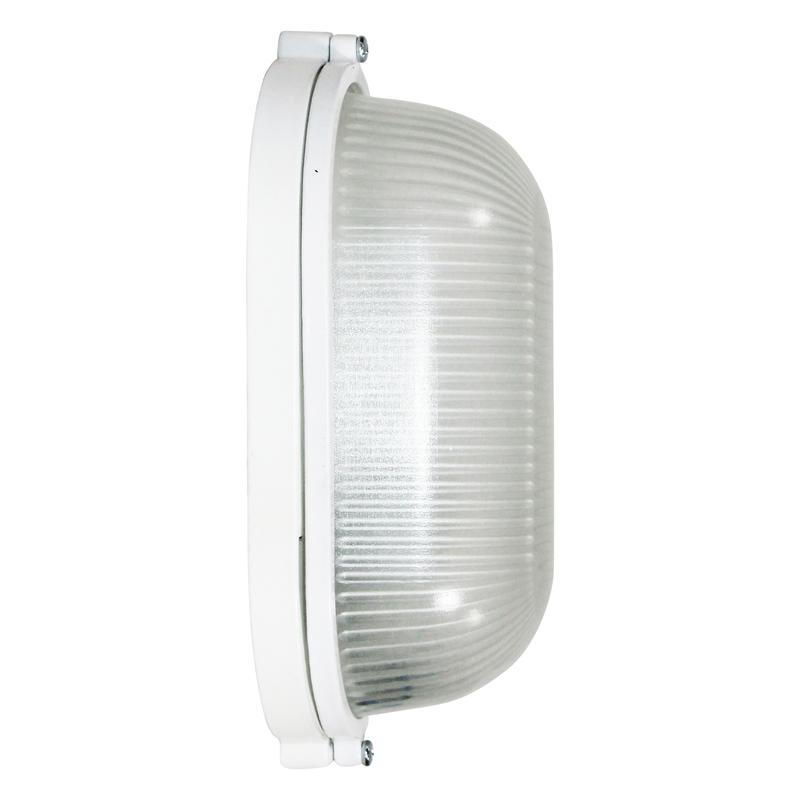 Светильник НПП 03-60-021 "Банник" 1401 овал малый 1х60Вт E27 IP65 корпус бел. Элетех 1005500938