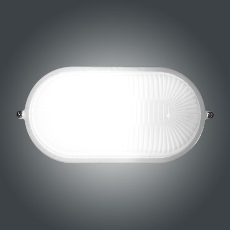 Светильник НПП 03-60-021 "Банник" 1401 овал малый 1х60Вт E27 IP65 корпус бел. Элетех 1005500938