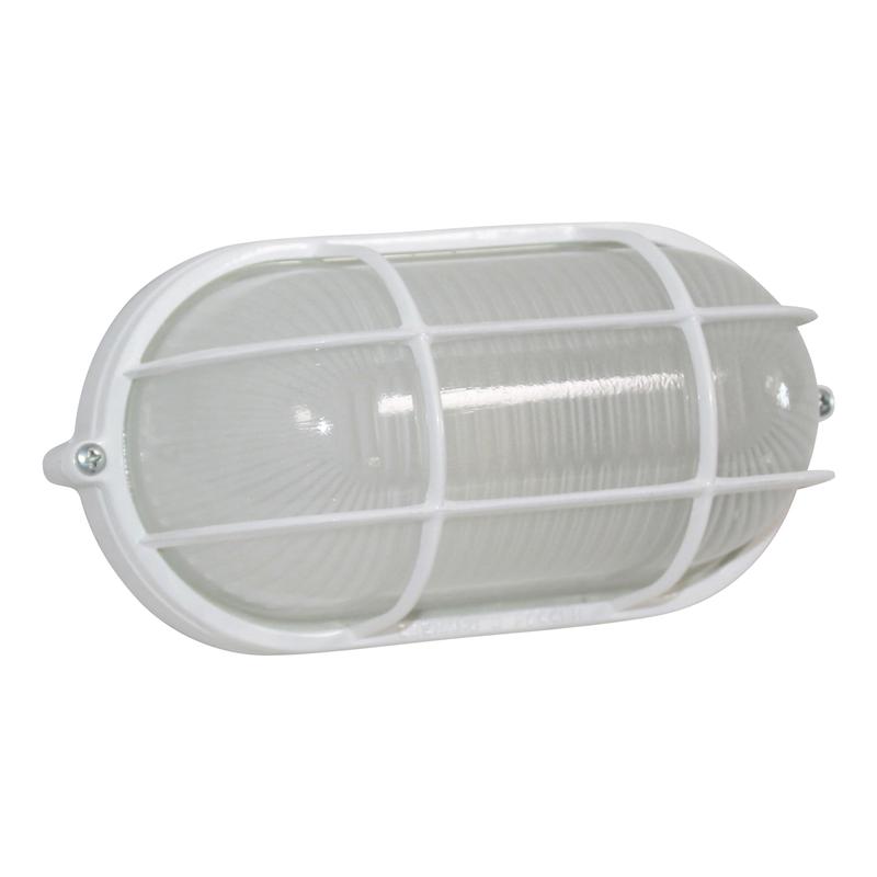 Светильник НПП 03-60-022 "Банник" 1402 овал малый 1х60Вт E27 IP65 корпус с решеткой бел. Элетех 1005500939