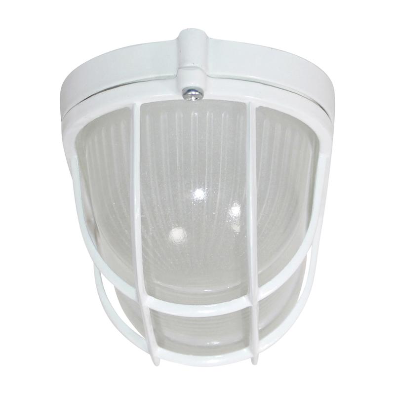 Светильник НПП 03-60-022 "Банник" 1402 овал малый 1х60Вт E27 IP65 корпус с решеткой бел. Элетех 1005500939