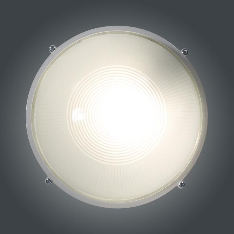 Светильник НПП 03-100-009 "Банник" 1101 круг большой 1х100Вт E27 IP65 корпус бел. Элетех 1005500930